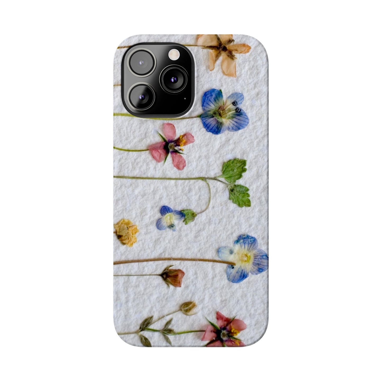 Dried Wild Pink and Purple Flower Image on Paper, Floral Slim Phone Cases, Case-Mate IPHONE16 and all sizes