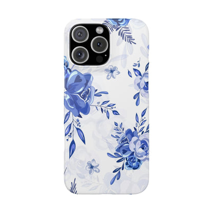 French Blue and White Toille, Slim Phone Cases, Case-Mate IPHONE16 and all sizes