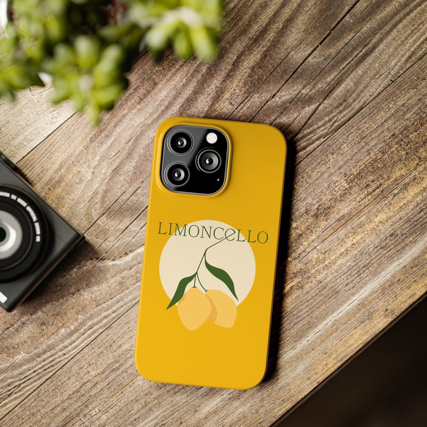 Italian Limoncello Yellow Slim Phone Cases with Lemons, Case-Mate IPHONE16 and all sizes